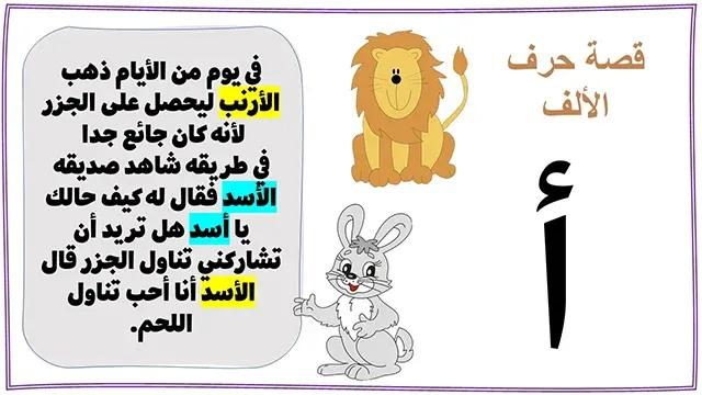 قصة حرف الالف قصص الحروف