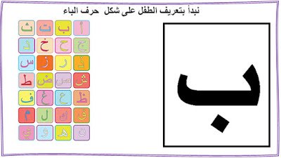 حرف الباء شكل الحرف حرف الباء