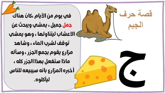 قصة حرف الجيم للاطفال 