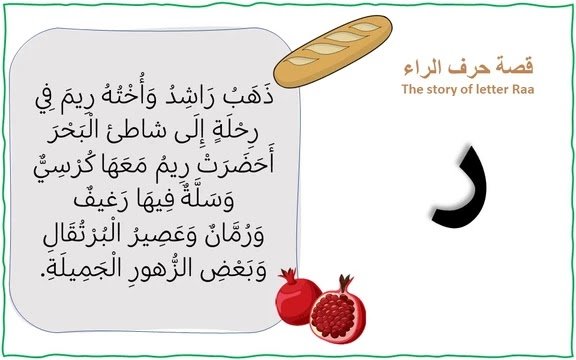 قصة حرف الراء حرف الراء
