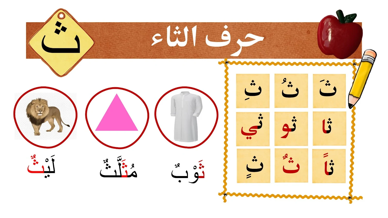 حرف الثاء حرف الثاء