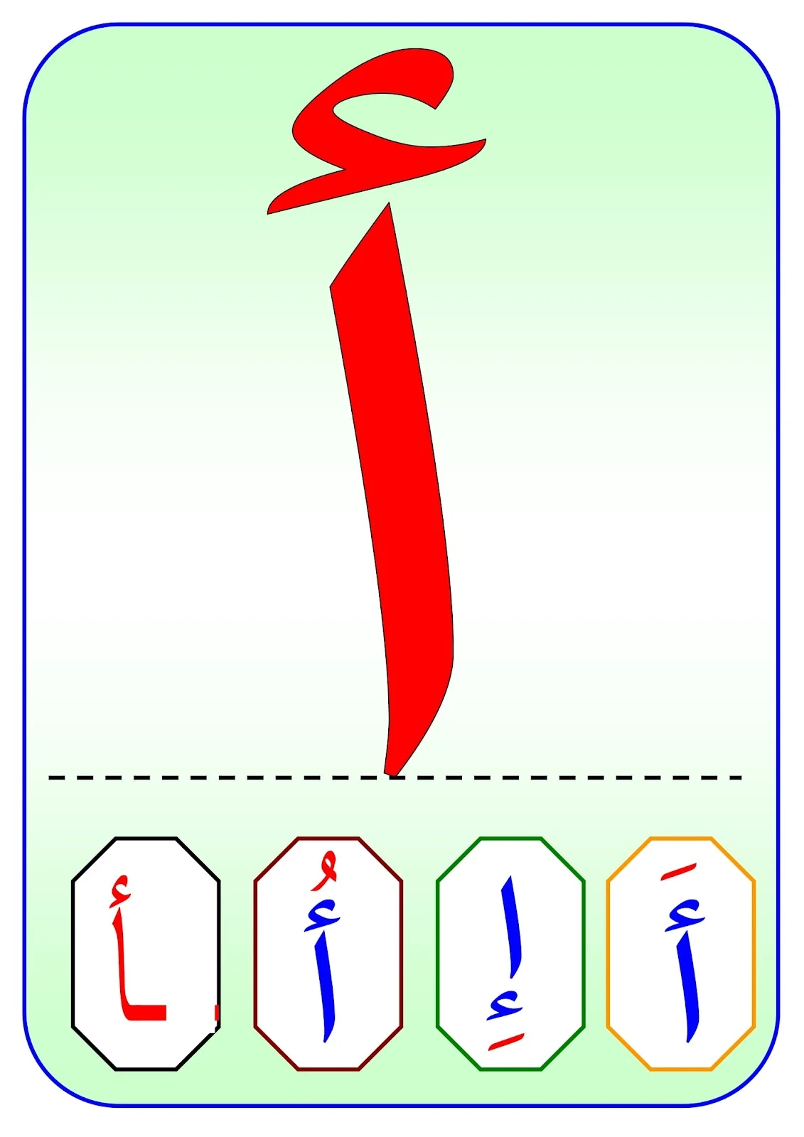 بطاقات حروف الهجاء كاملة pdf تحميل مباشر