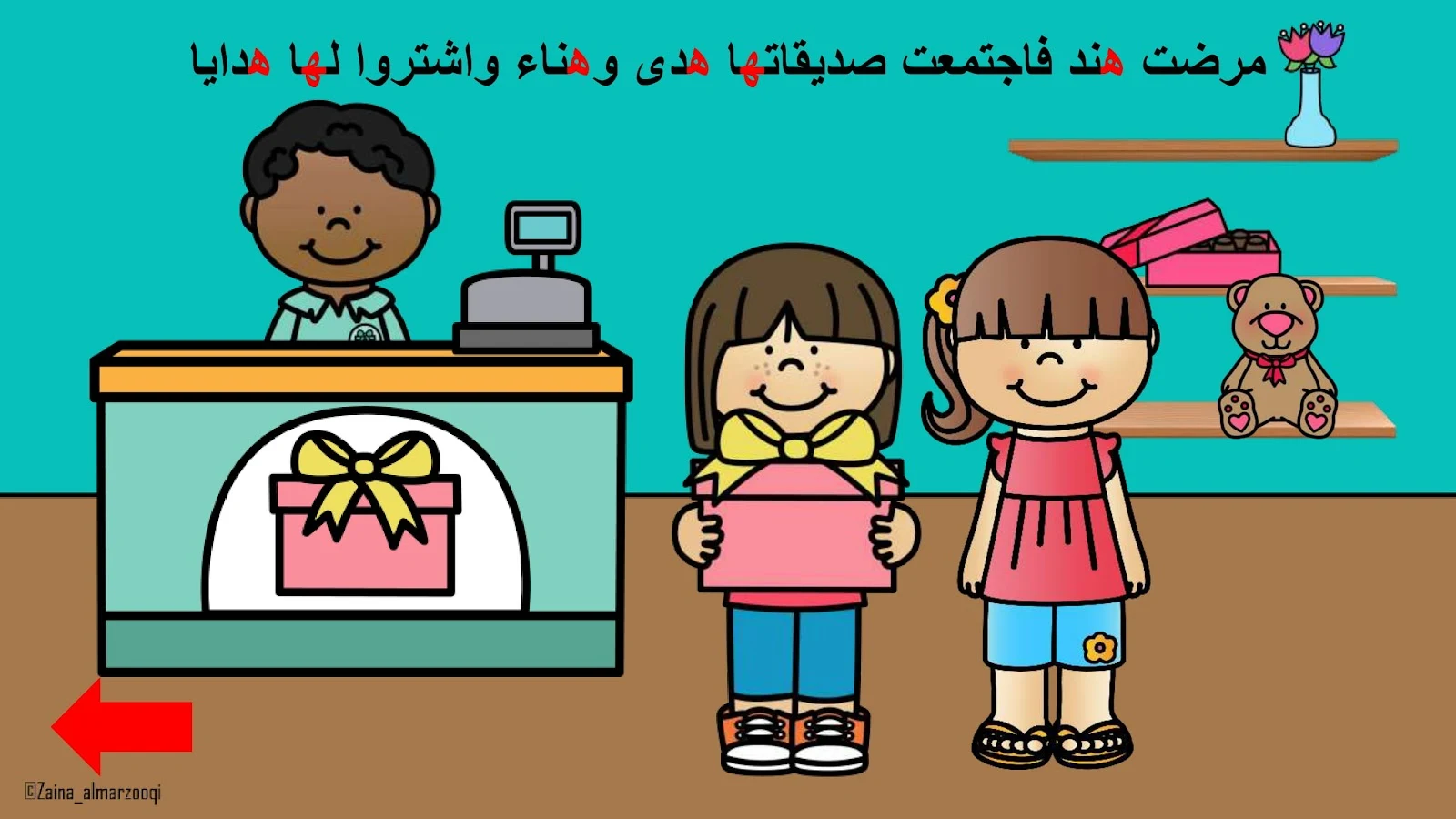 حرف الهاء اوراق عمل وتدريبات وبوربوينت الاستاذة زينة المرزوقي