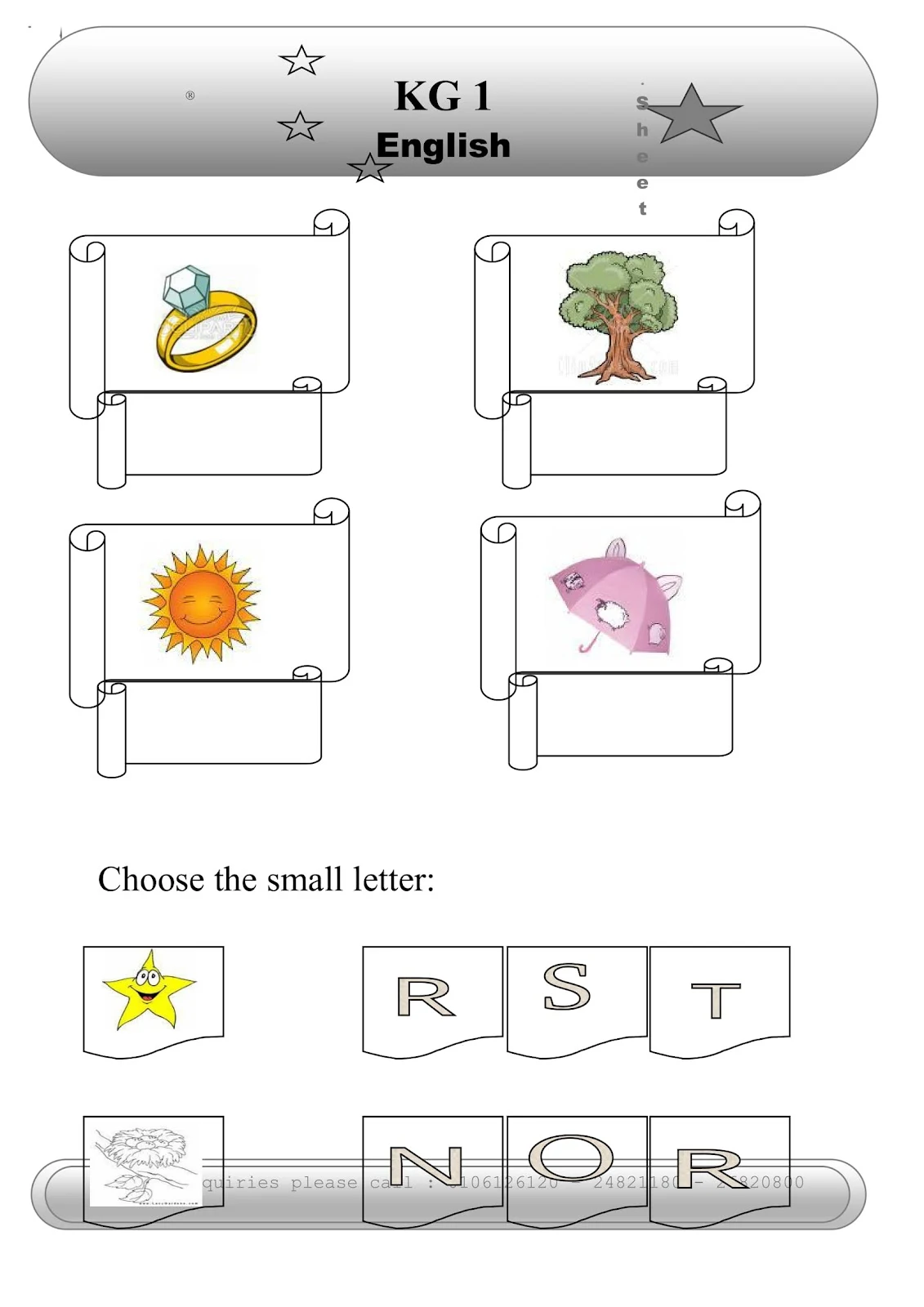 مذكرة تعلم الحروف الانجليزية وتدربيات عليها pdf تحميل مباشر