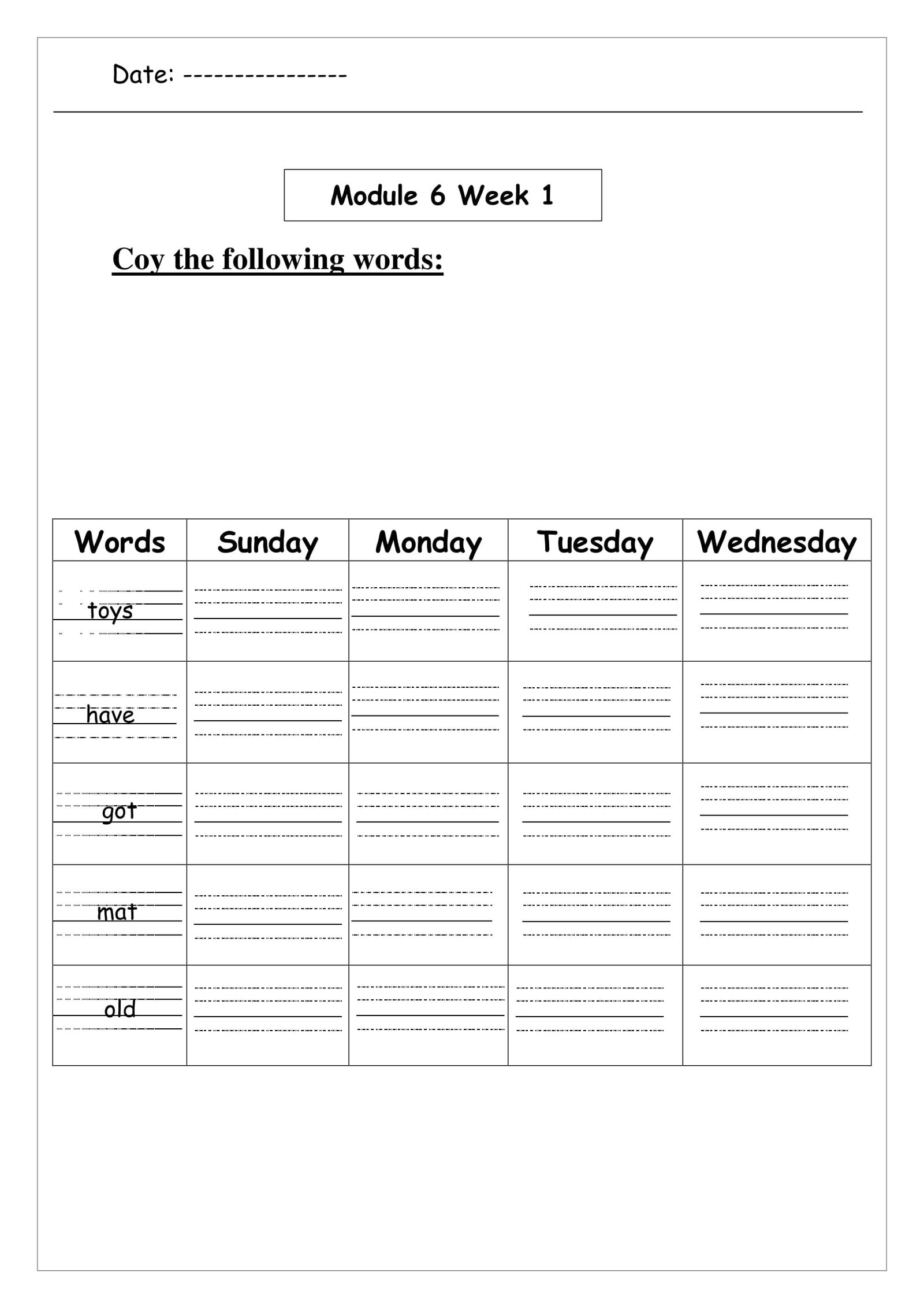 ملزمة حفظ كلمات الصف الاول للغة الانجليزية pdf تحميل مباشر