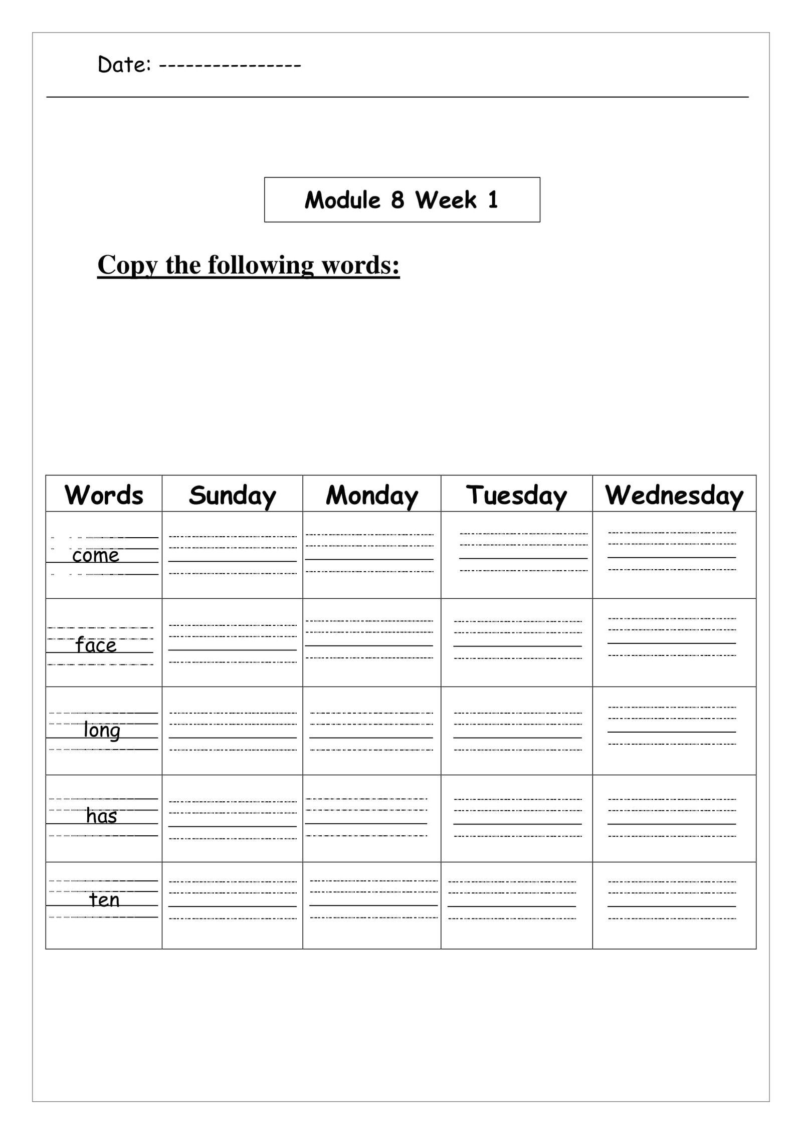 ملزمة حفظ كلمات الصف الاول للغة الانجليزية pdf تحميل مباشر