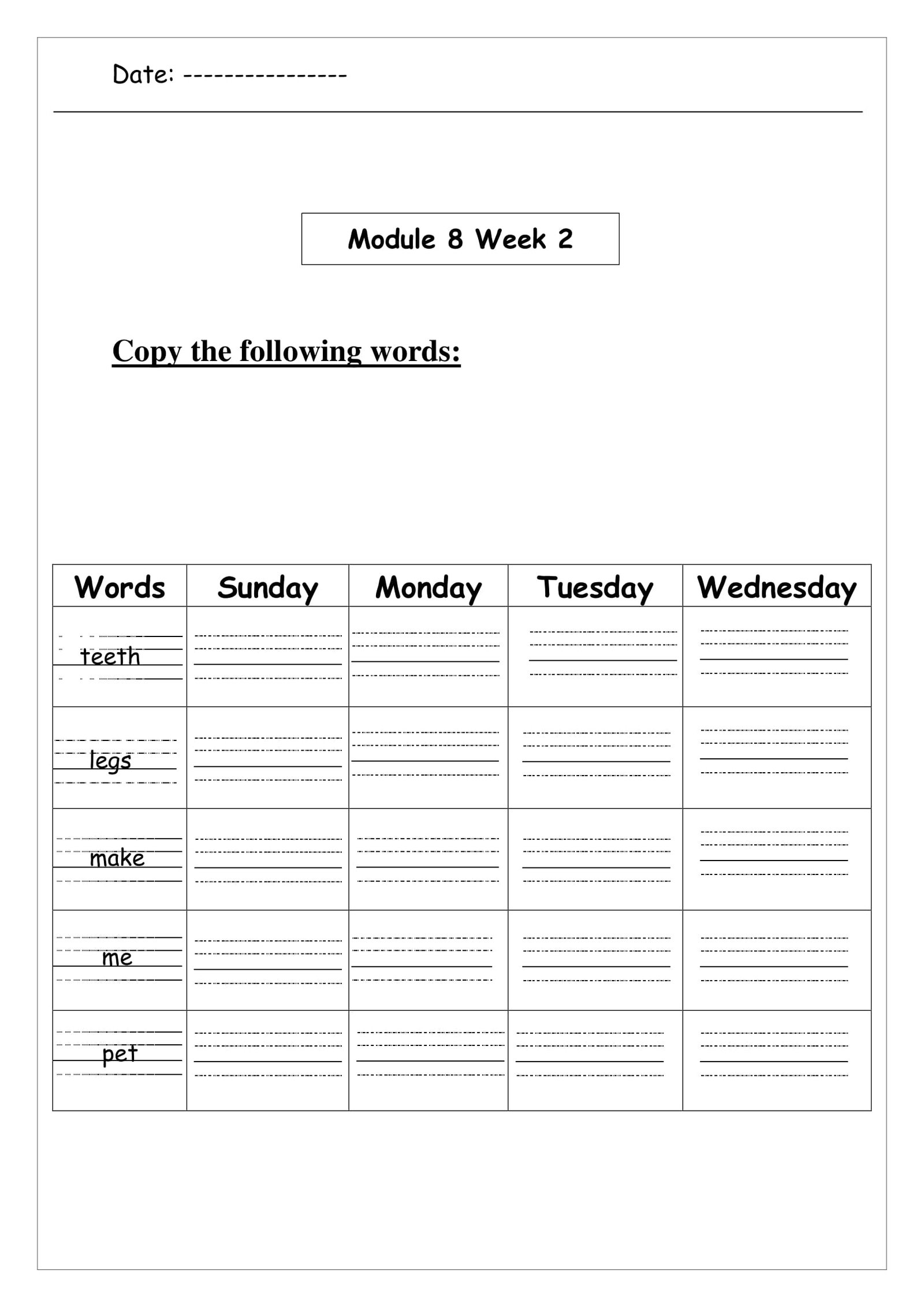ملزمة حفظ كلمات الصف الاول للغة الانجليزية pdf تحميل مباشر