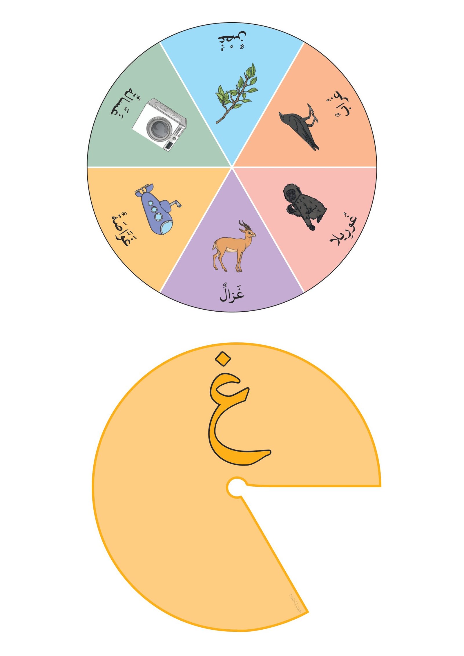 عجلة الحروف الهجائية للأطفال: ملف PDF تحميل مباشر مجاني عجلة الحروف الهجائية للأطفال: ملف PDF تحميل مباشر مجاني