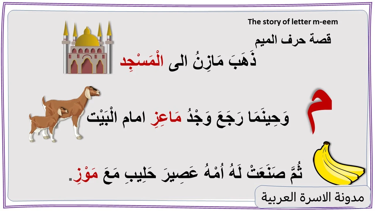 قصة حرف الميم مكتوبة ومصورة للاطفال مدونة الاسرة العربية قصة حرف الميم مكتوبة ومصورة للاطفال مدونة الاسرة العربية