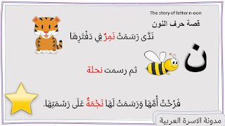 قصة حرف النون مكتوبة ومصورة للاطفال مدونة الاسرة العربية