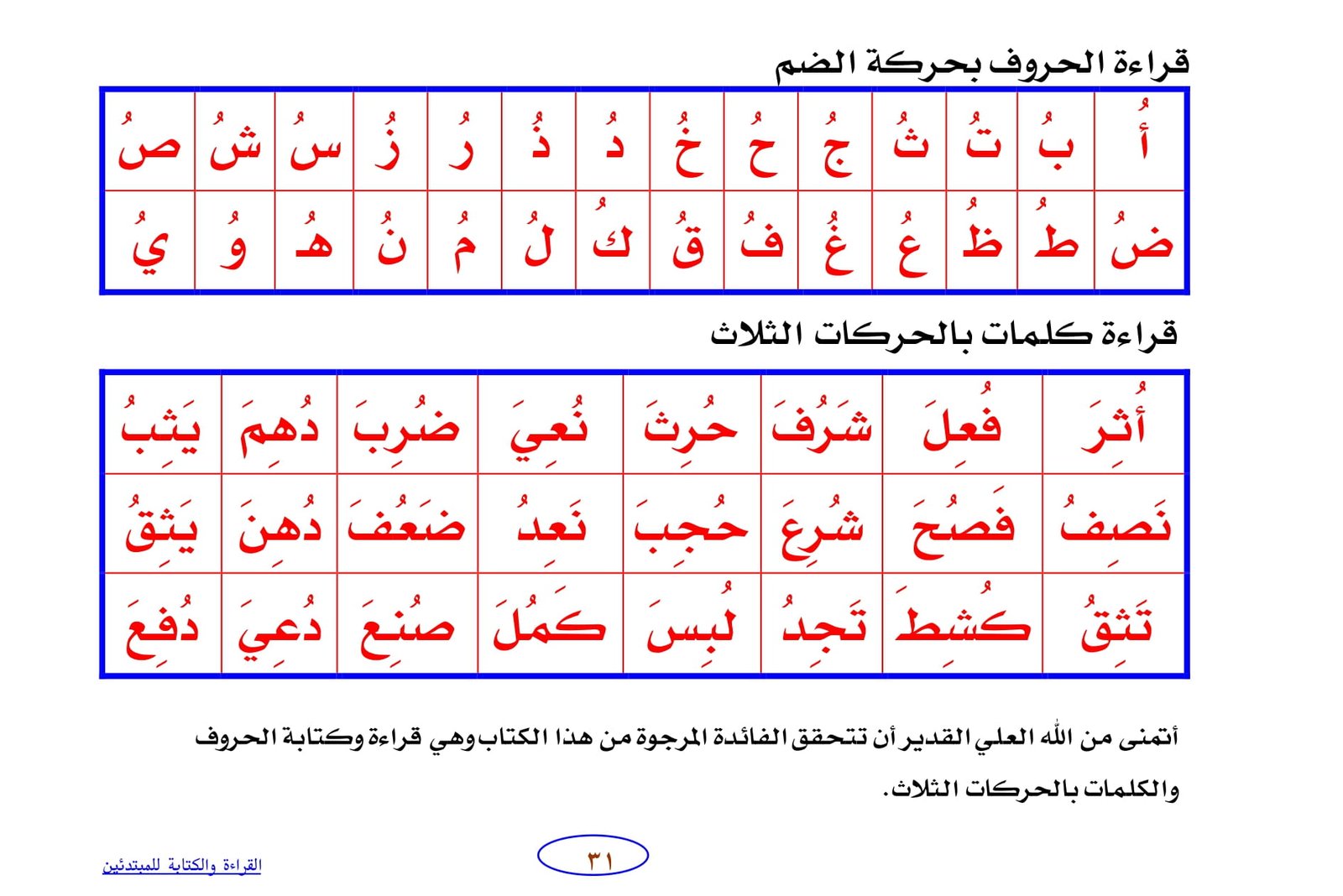 أقوي ملزمة لتعلم القراءة والكتابة للأطفال pdf تحميل مباشر