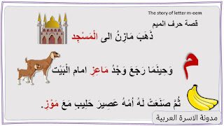 قصة حرف الميم مصورة للاطفال