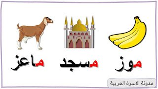 كلمات حرف الميم مع الصور للاطفال