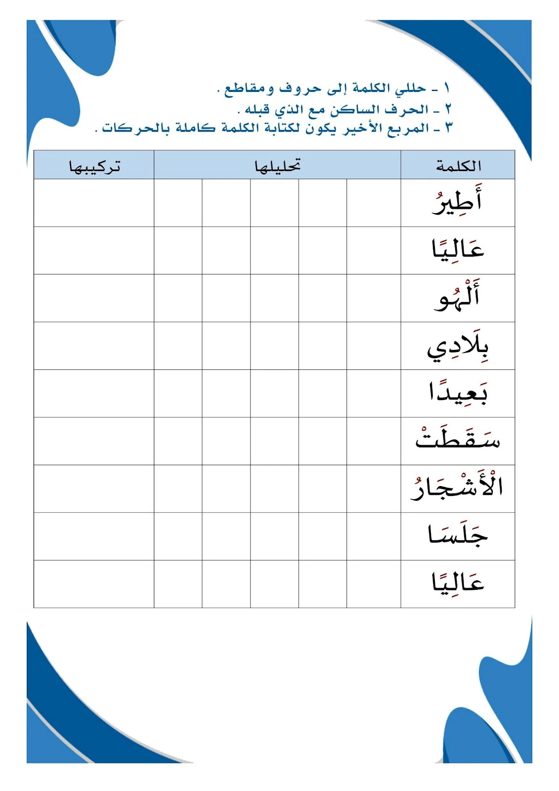 أقوي مذكرة تحليل كلمات للصف الأول الابتدائي pdf تحميل مباشر مجاني أقوي مذكرة تحليل كلمات للصف الأول الابتدائي pdf تحميل مباشر مجاني