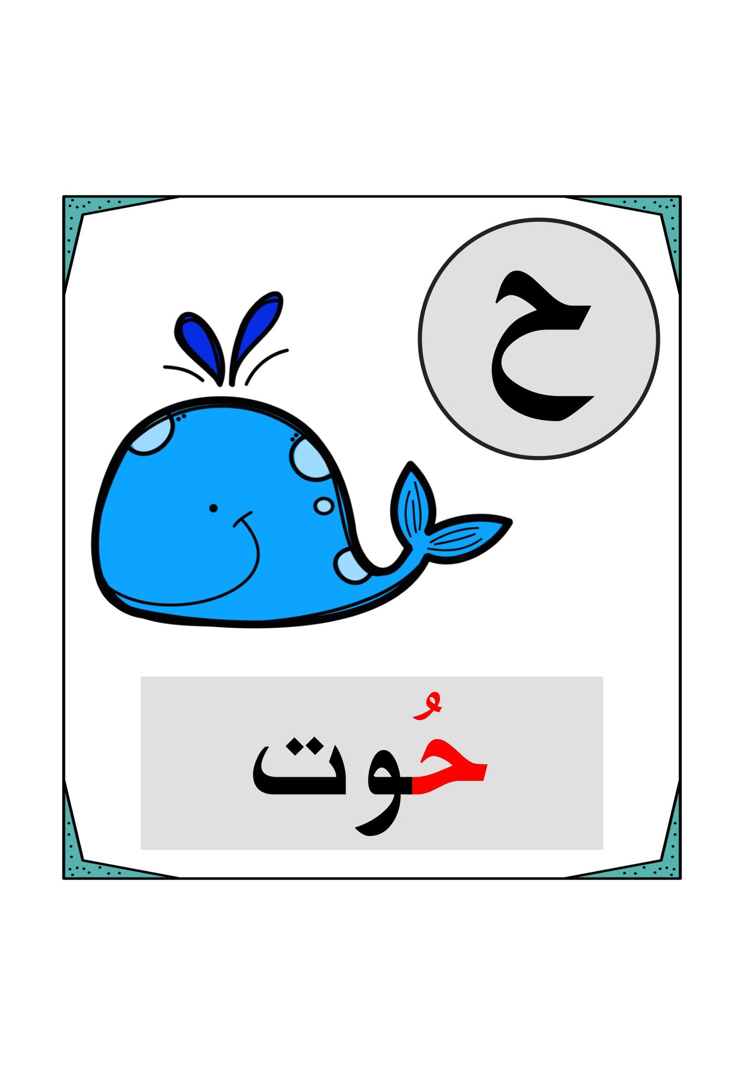 ملزمة بطاقات الحروف العربية pdf تحميل مباشر مجاني