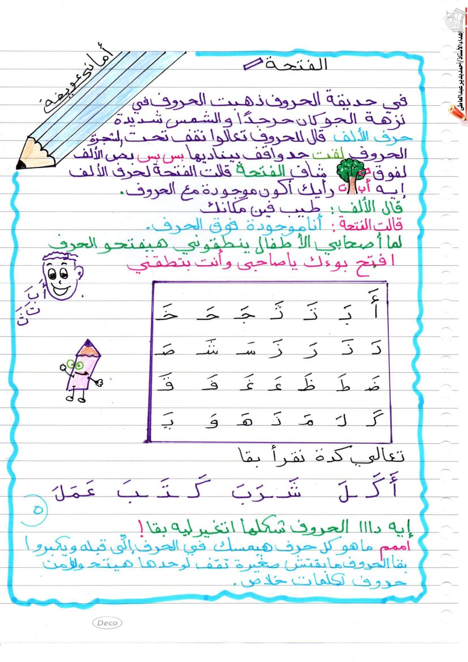مذكرتي في التأسيس للغة العربية لرياض الأطفال والصفوف الأولى PDF
