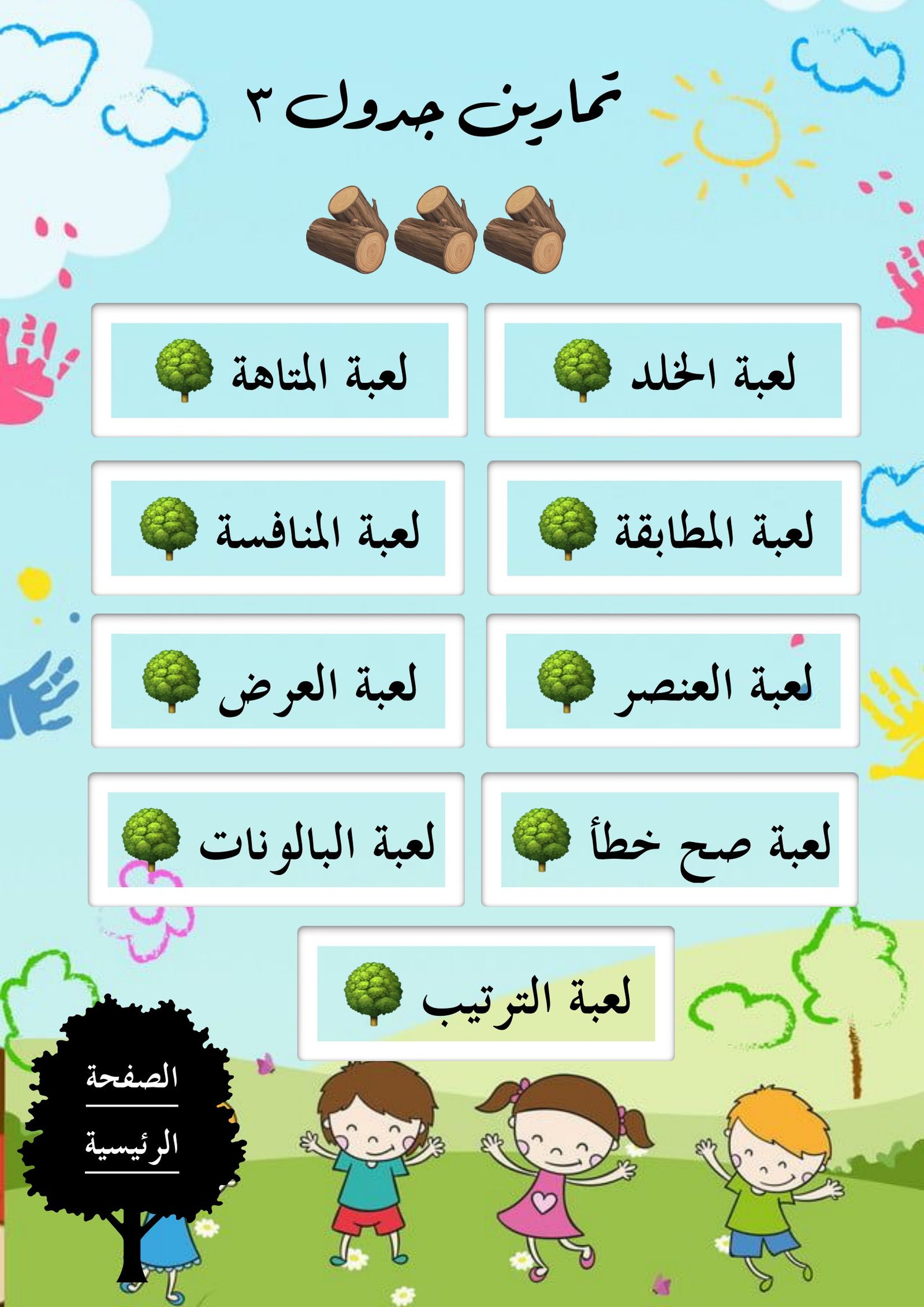 بوربوينت أحب جدول الضرب للصف الثالث الابتدائي برابط تحميل مباشر مجاني