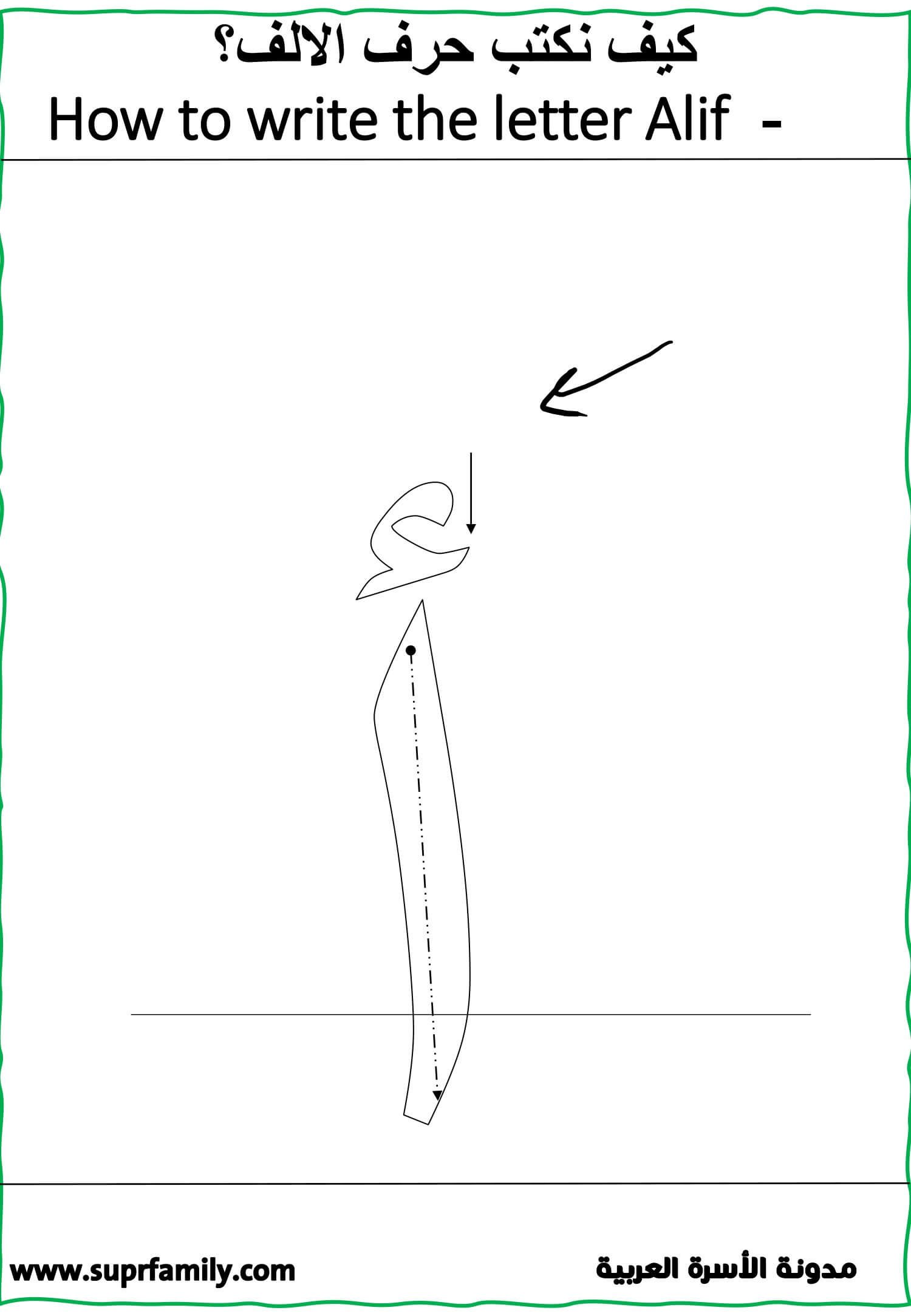 تحميل اوراق عمل حرف الالف لرياض الاطفال:PDF جاهز للطباعة