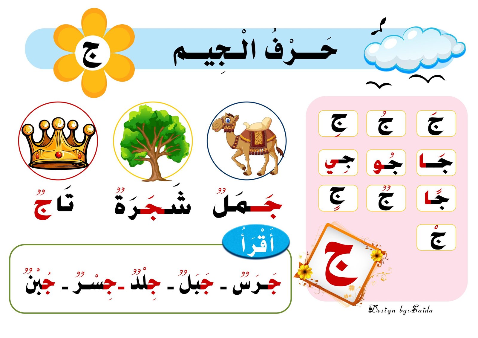 أوراق عمل معلقات الحروف pdf تحميل مباشر مجاني
