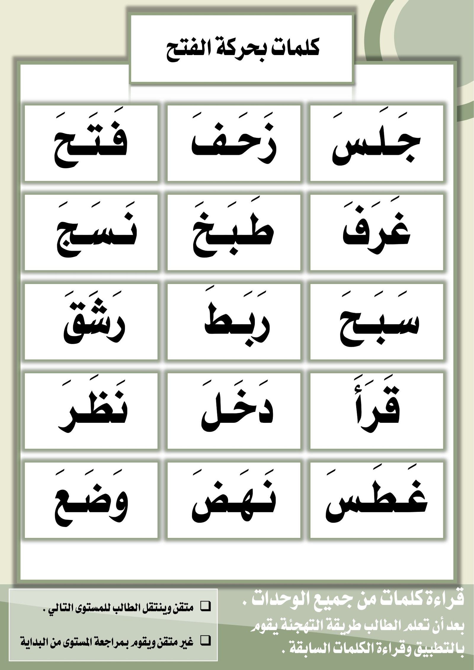مذكرة أنا أقرأ خطة علاجية قرائية المستوى الأول  pdf تحميل مباشر مجاني