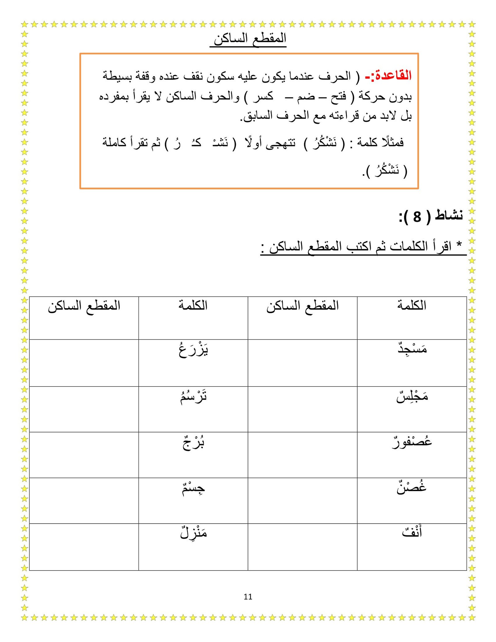 تدريبات على الحروف الهجائية pdf تحميل مجاني