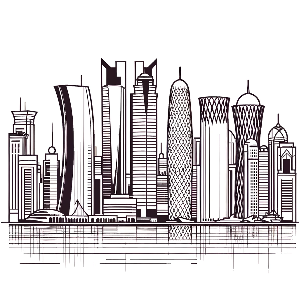 أوراق تلوين اليوم الوطني في قطر 2023 للأطفال