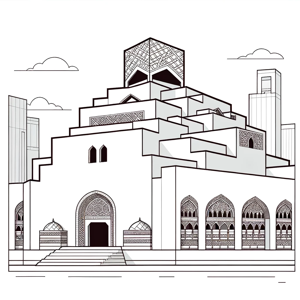 أوراق تلوين اليوم الوطني في قطر 2023 للأطفال