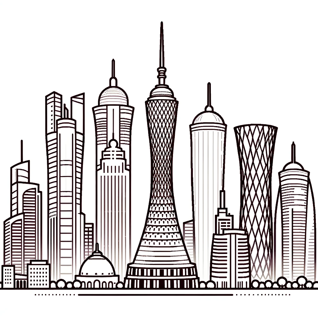 أوراق تلوين اليوم الوطني في قطر 2023 للأطفال