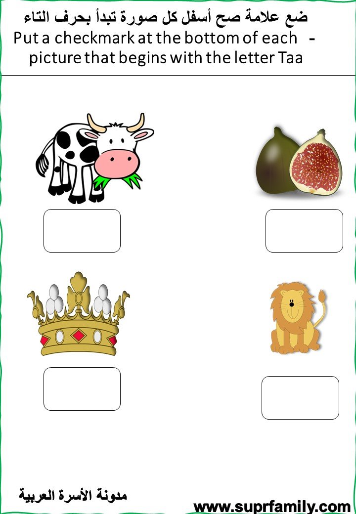 اورق عمل التدريب على حرف التاء اورق عمل التدريب على حرف التاء