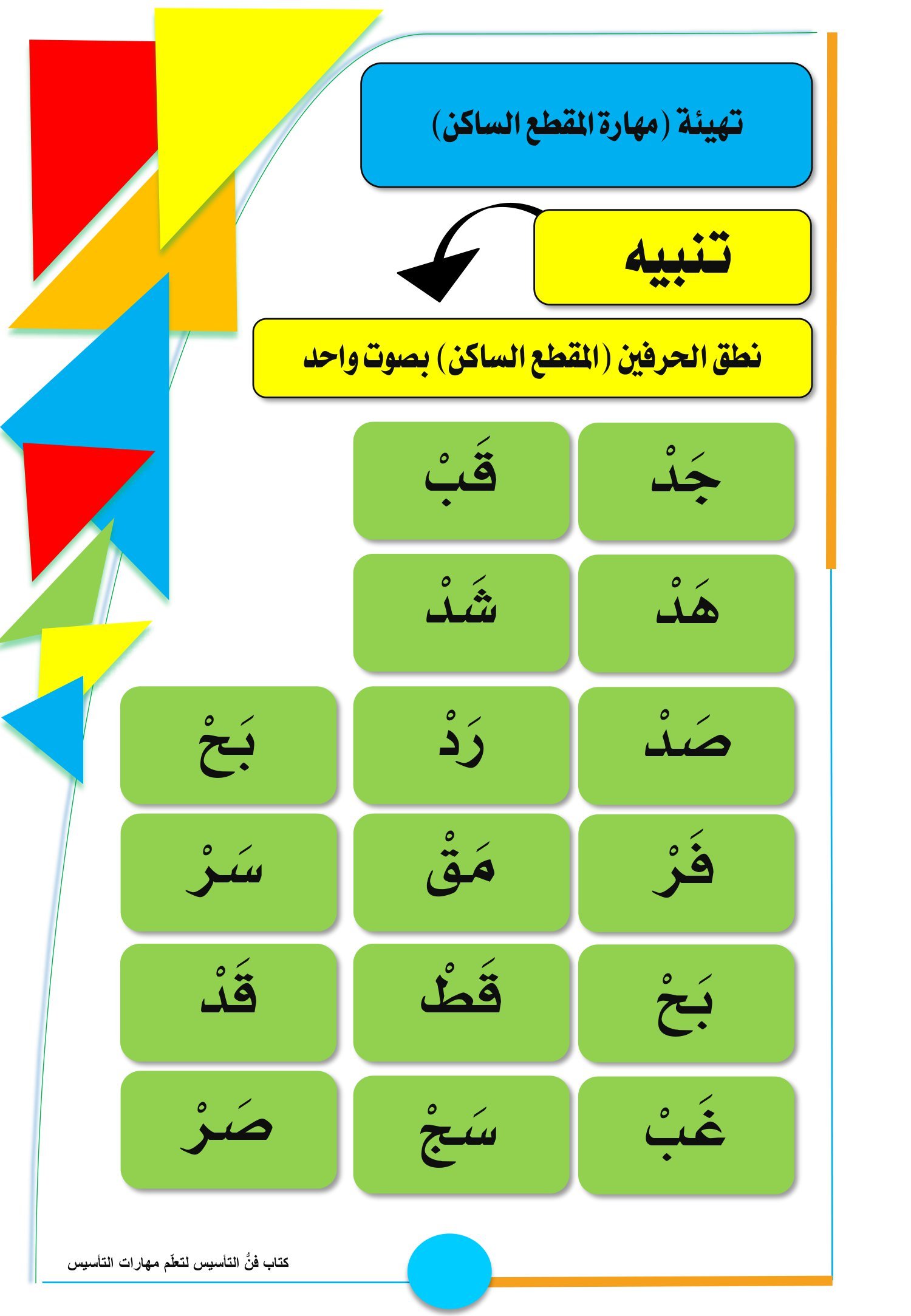 مذكرة شرح وتدريبات مهارةالسكون والشدة pdf تحميل مباشر مجاني