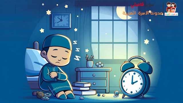 قصص  اطفال مصورة ومكتوبة pdf: قصة يوم جديد لخالد ودرس الانضباط والنظام