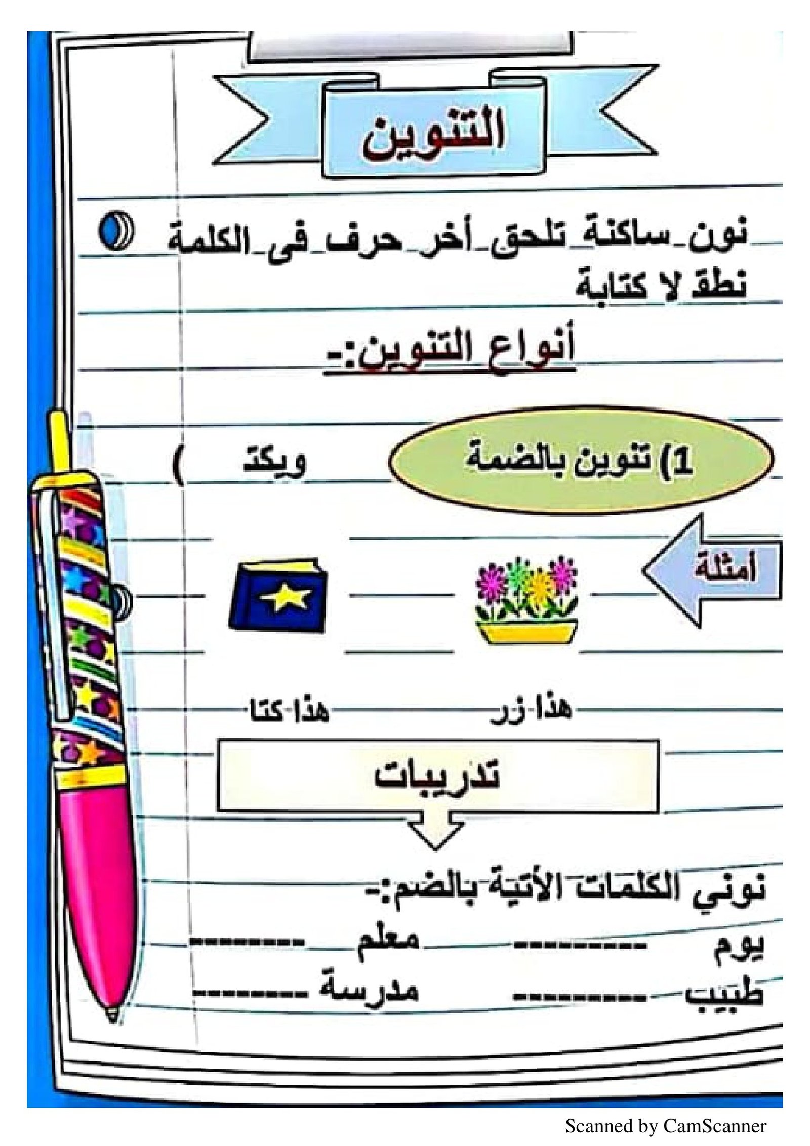 مذكرة هيا نتعلم: لعرض القواعد النحوية من الصف الأول إلى الصف السادس pdf
