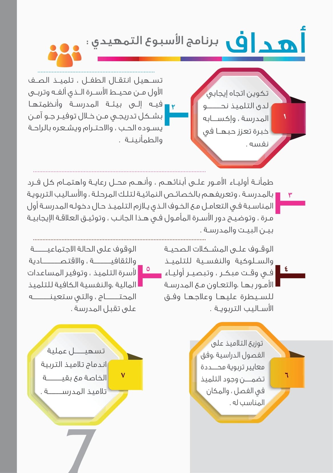 كتاب السبل المثلى لتفعيل الأسبوع التمهيدي للصف الأول الابتدائي pdf