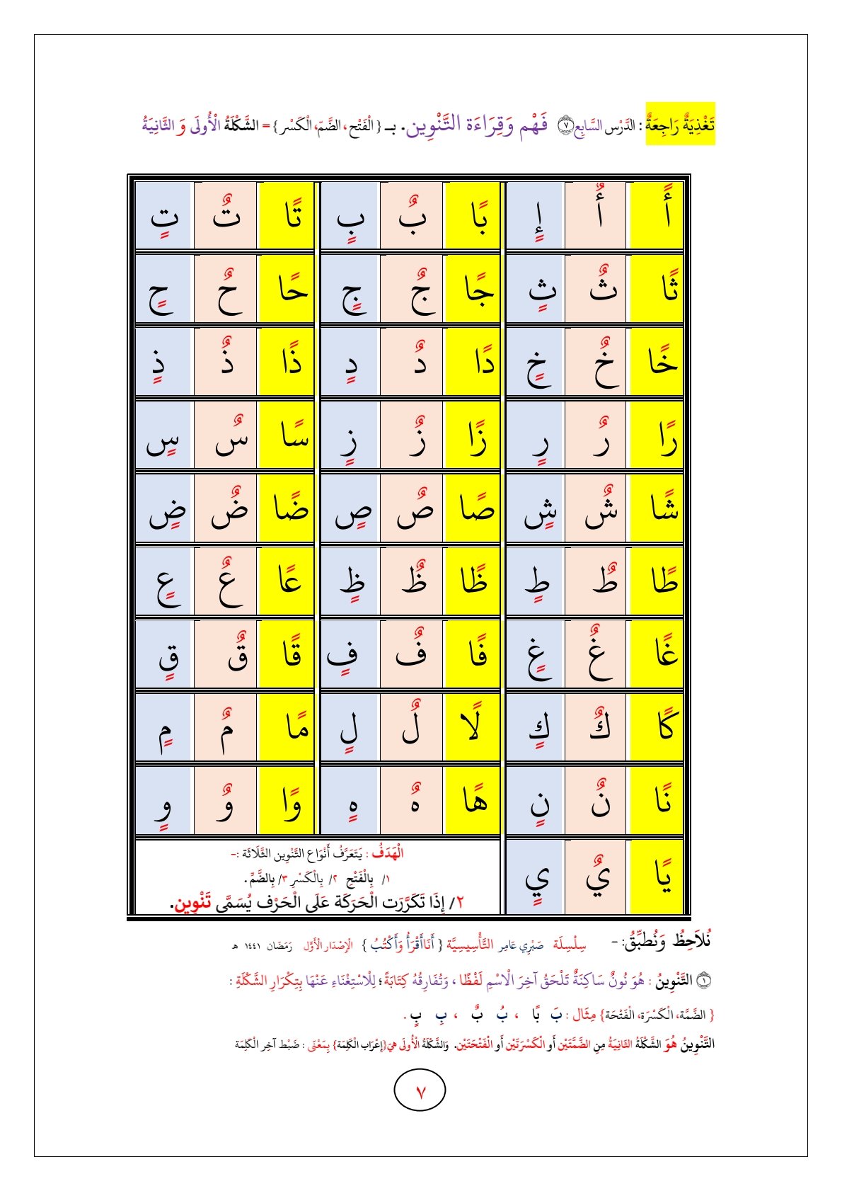 المقطع الساكن: كيف نقرأ الكلمات التي تحتوي على المقطع الساكن؟ pdf  تحميل مجاني
