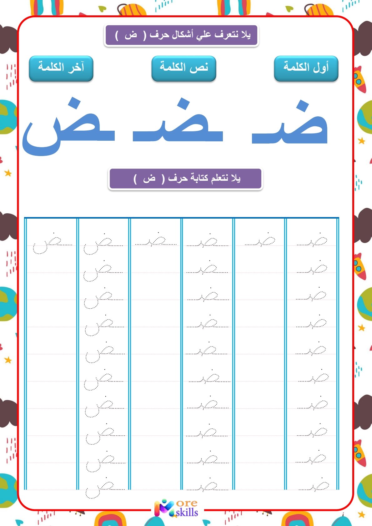 كتاب الحروف العربية: دليل عملي لتعلم القراءة والكتابة للأطفال pdf للتحميل المباشر