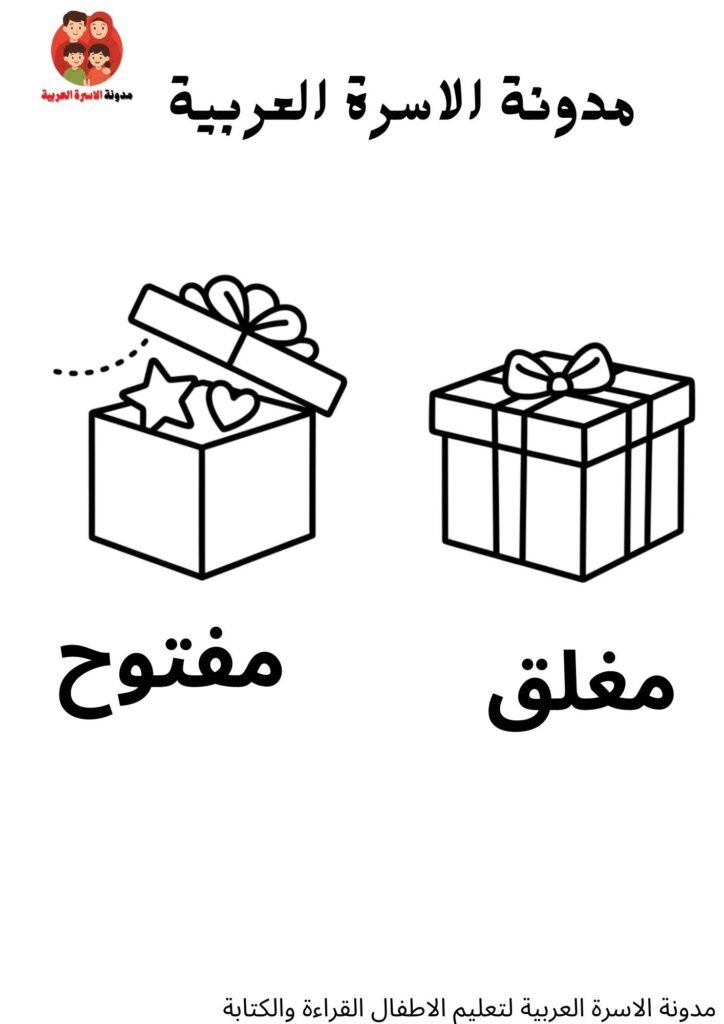 تعليم الأضداد للاطفال