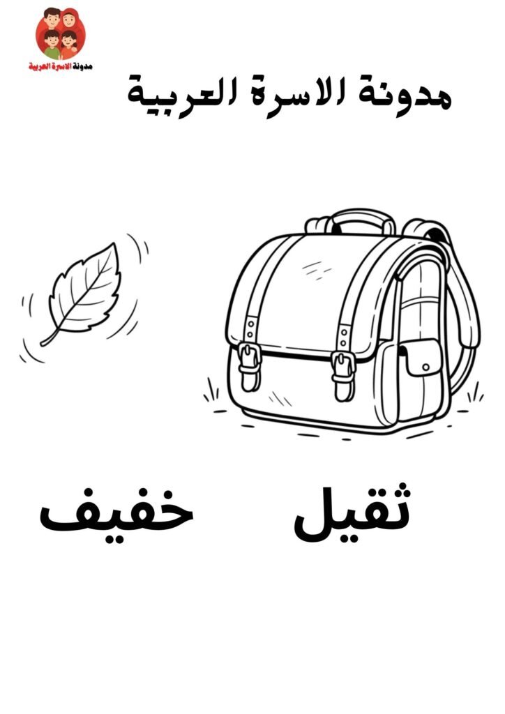 تعليم الأضداد للاطفال