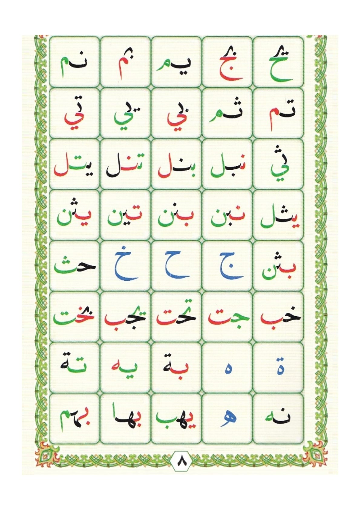 بطاقات اعمال عشرة ذي الحجة للأطفال بطريقة سهلة وبسيطة