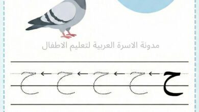 ورقة عمل كتابة حرف الحاء للاطفال
