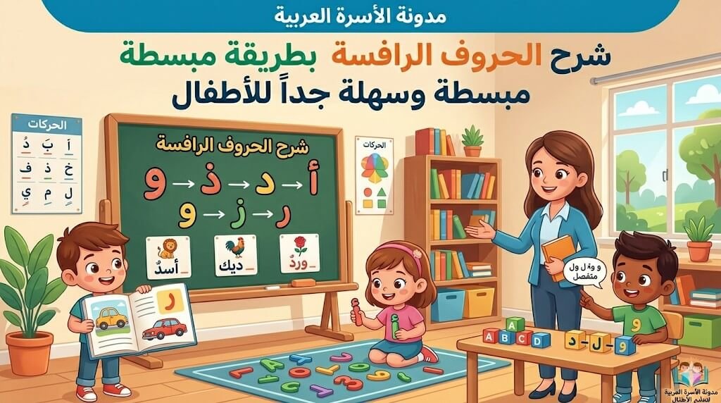 الحروف الرافسة بطريقة مبسطه وسهله جدا للأطفال