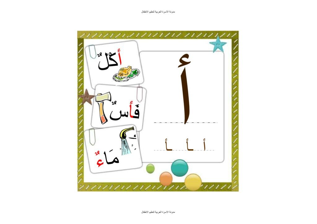 أفضل وسيلة لتعليم أشكال الحروف العربية للأطفال