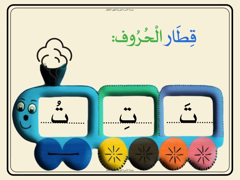 بطاقات الحروف العربية بالحركات القصيرة للأطفال PDF جاهزة للطباعة 