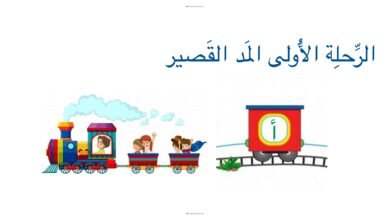 قطار الحروف العربية بالحركات القصيرة وتمارين الكتابة PDF