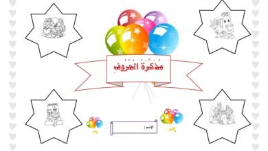 مذكرة حروف وحدتي أسرتي ومدرستي بالحركات والمد PDF