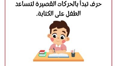 كراسة كتابة كلمات الحروف العربية بالفتحة والضمة والكسرة PDF