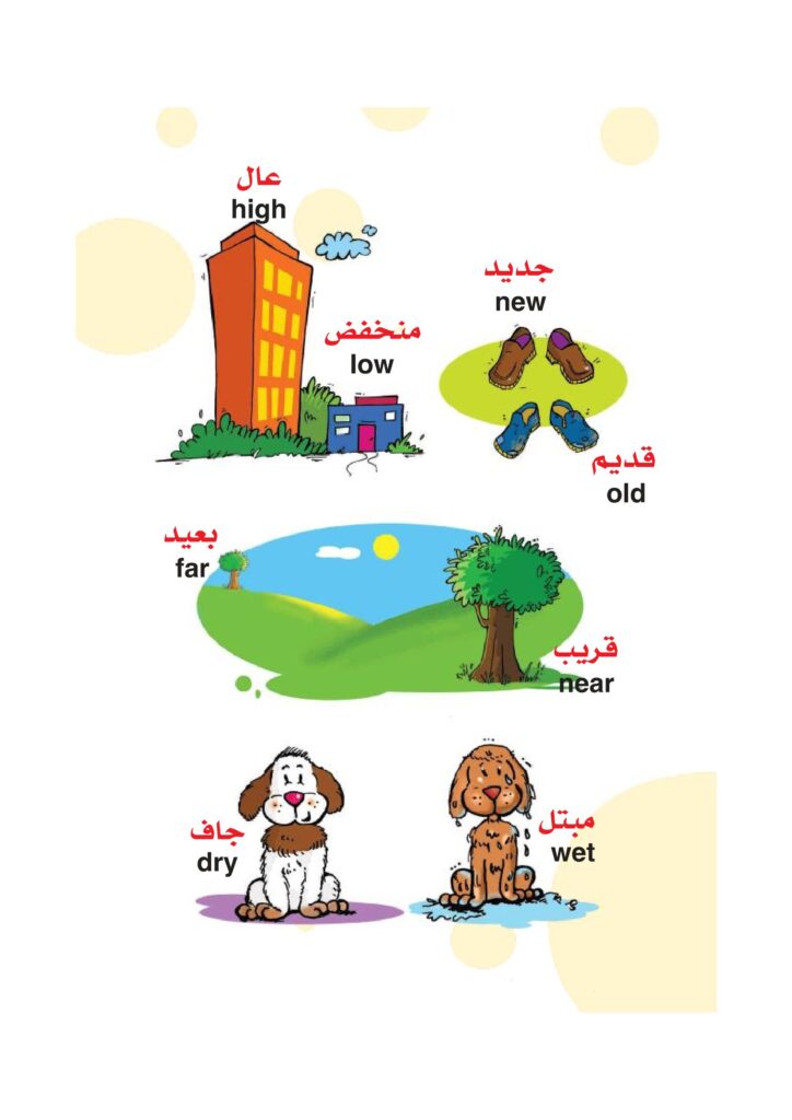 تحميل كتاب الأضداد باللغة الإنجليزية للأطفال PDF | 24 زوجًا مصورًا