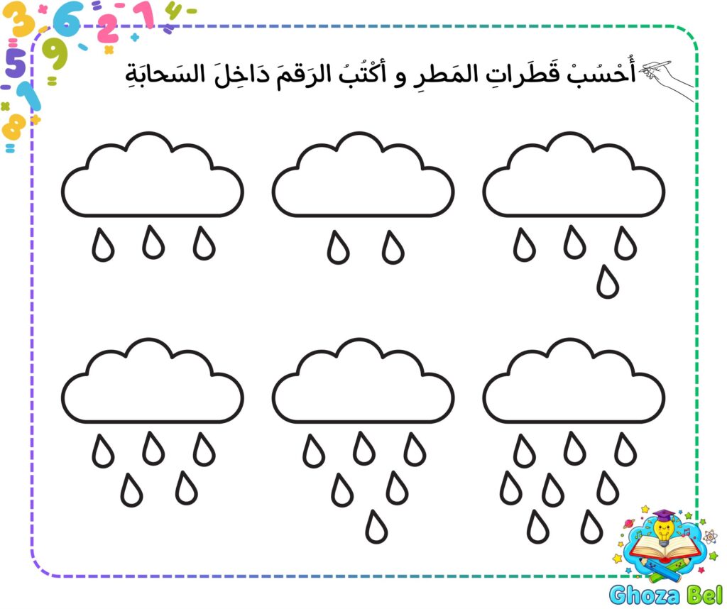 تحميل أفضل 10 أنشطة لتعلم الحساب للأطفال PDF | تدريبات العد من 1 إلى 10