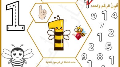 تحميل أوراق عمل الأرقام على شكل نحل PDF | تعلم الأعداد من 1 إلى 10