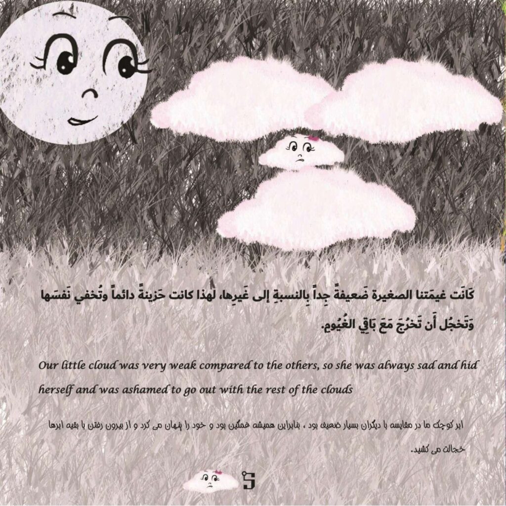 قصة الغيمة الحزينة للأطفال عن الثقة بالنفس وأهمية القيام بالواجبات PDF