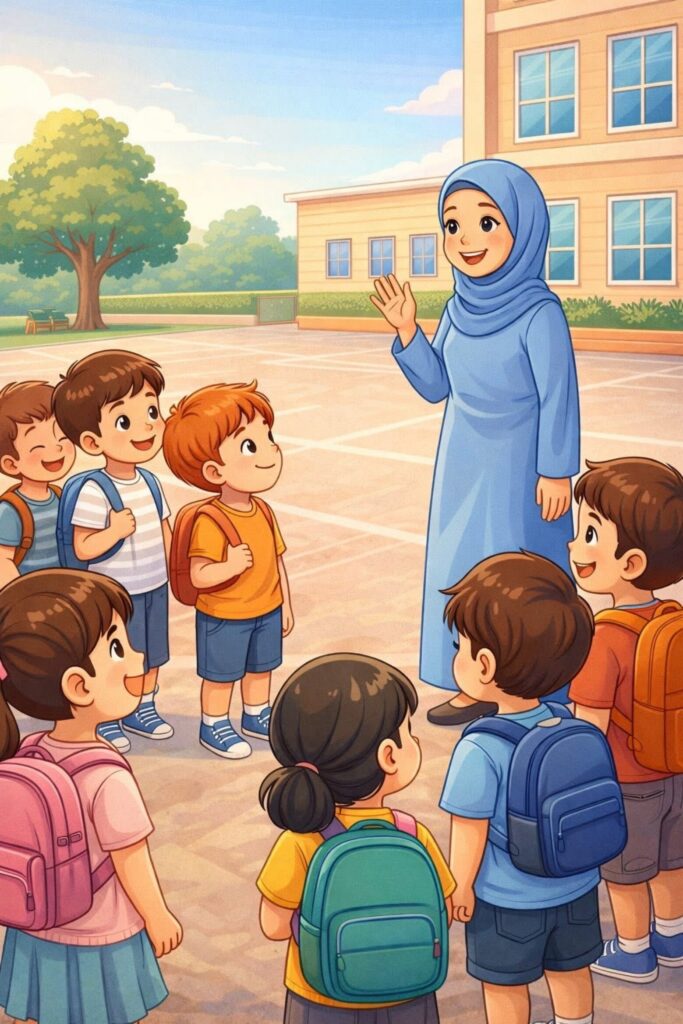 قصة رحلة إلى قصر يلدز للأطفال عن الرحلات المدرسية والتعلم والاستكشاف PDF
